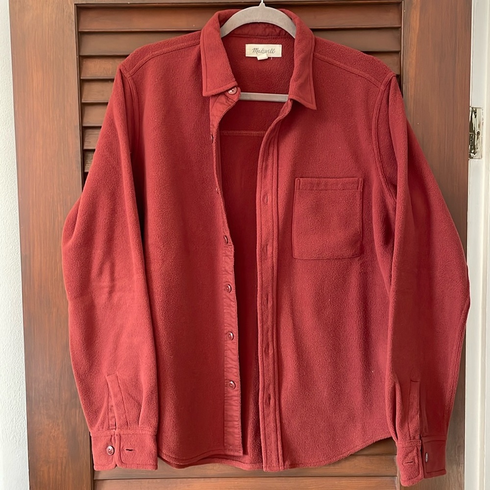 Madewell fleece button down